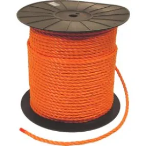 Nylontouw oranje van polypropeen Ø 8 mm 220 mtr.