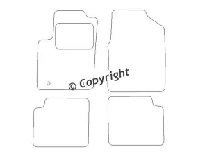Velours mattenset Ford Ka 2013-